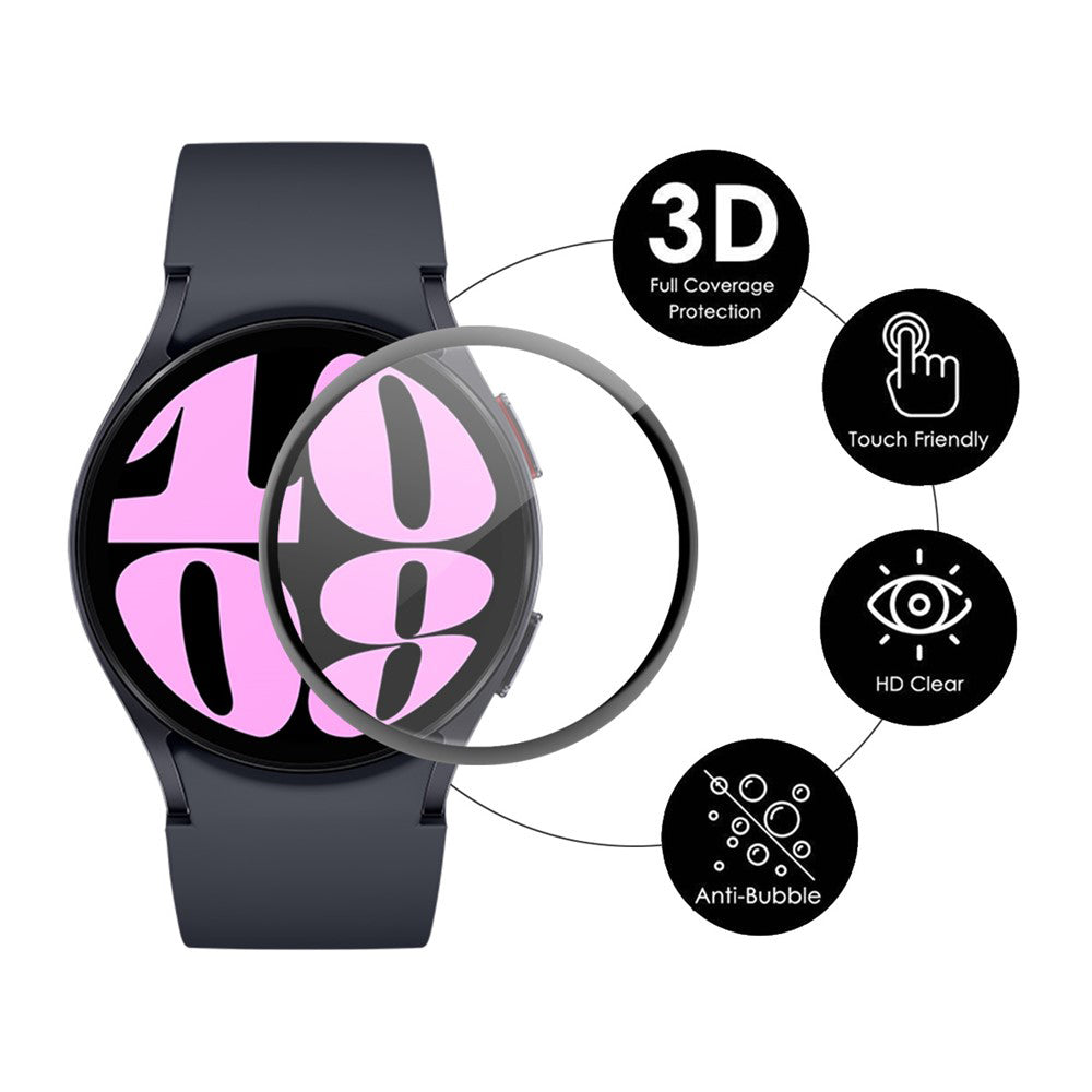 Folie Protectie Techsuit Nano Flex pentru Honor Watch 6, Plastic, Set 2 bucati, Neagra
