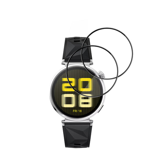Folie Protectie Techsuit Nano Flex pentru Huawei Watch GT 5 41mm, Set 2 bucati, Plastic, Neagra