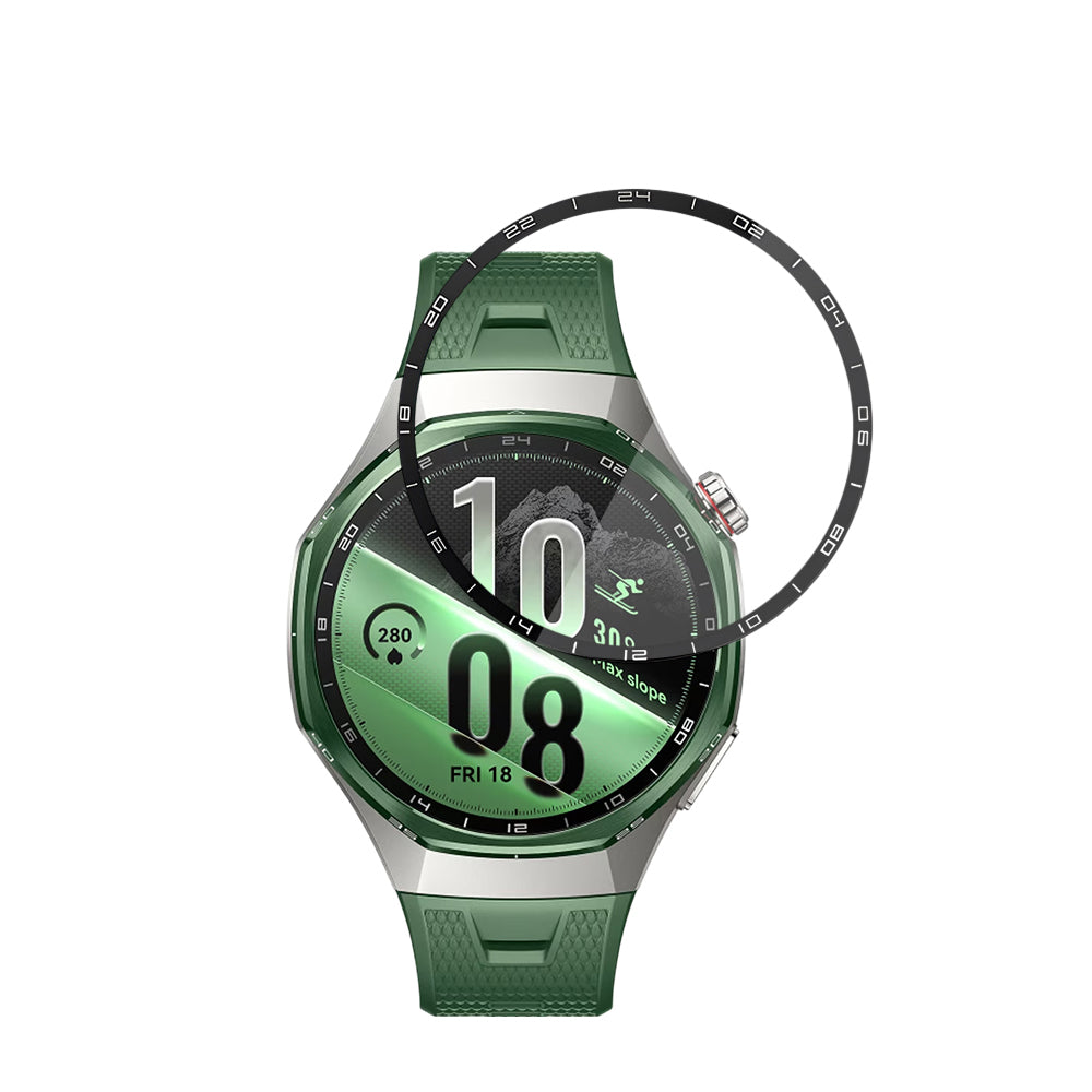 Folie Protectie Techsuit Nano Flex pentru Huawei Watch GT 7 Pro, Plastic, Set 2 bucati, Neagra