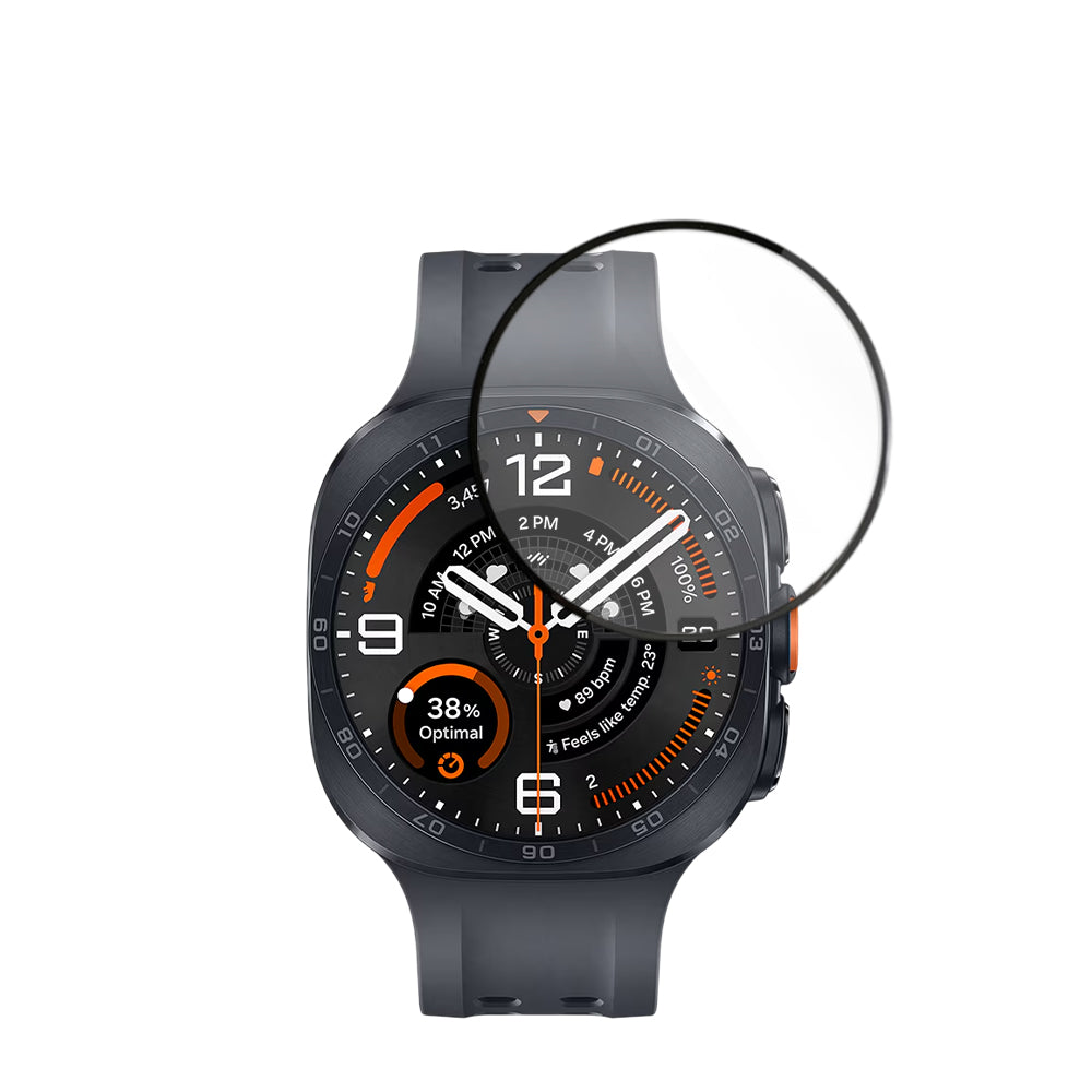 Folie Protectie Techsuit Nano Flex pentru Samsung Galaxy Watch Ultra2, Plastic, Set 2 bucati, Neagra