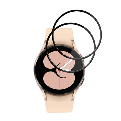 Folie Protectie Techsuit Nano Flex pentru Samsung Galaxy Watch4 40mm, Set 2 bucati, Plastic, Neagra