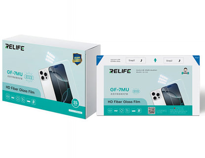 Folie Sticla Fibra Flexibila Relife GF-7MU pentru Aparat Laminare UV Vid Sunshine C3 Mix Ultra, 120mm x 210mm, Set 25 bucati