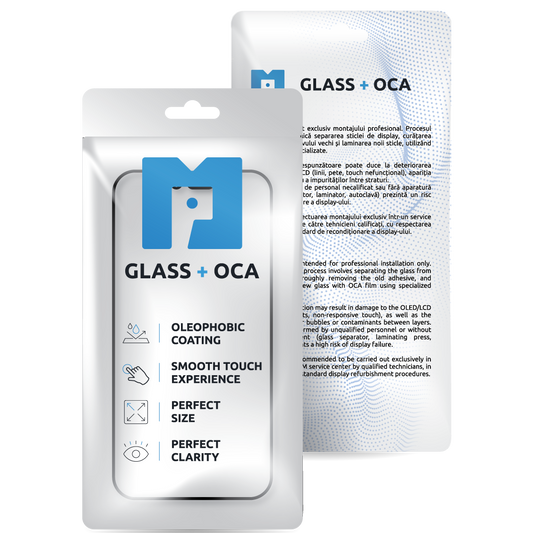 Geam Ecran + OCA MP compatibil cu Apple iPhone 15 Pro Max, Negru