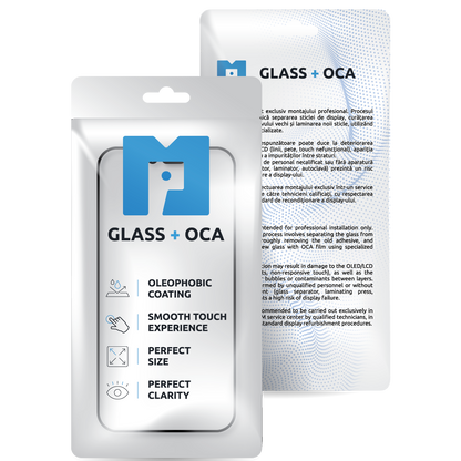 Geam Ecran + OCA MP compatibil cu Apple iPhone 12 / 12 Pro, Negru