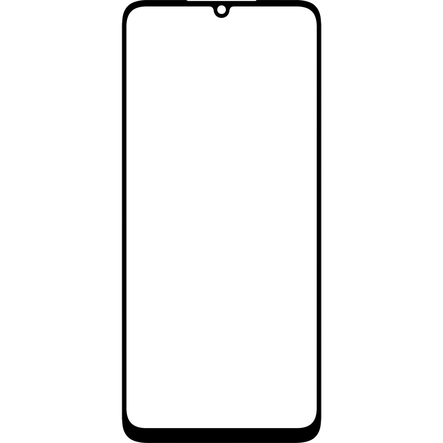 Geam Ecran + OCA Forward Shield pentru Samsung Galaxy A05 A055, Negru