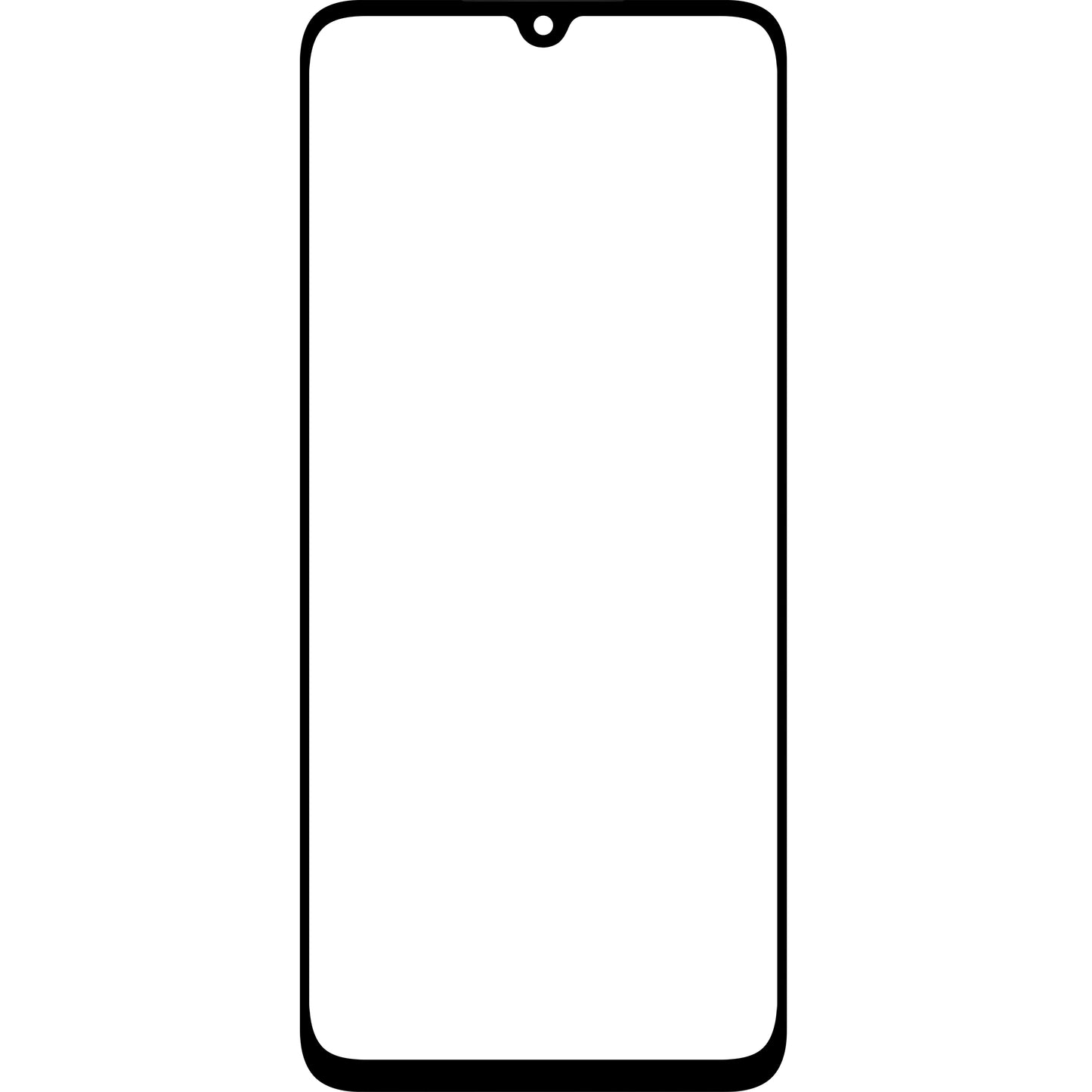 Geam Ecran + OCA Forward Shield pentru Samsung Galaxy A05s A057, Negru