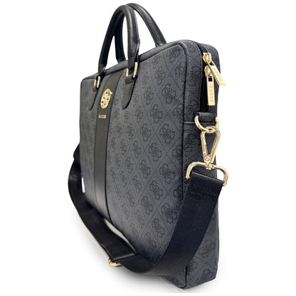 Geanta Guess 4G Round Classic Logo pentru Laptop 16inch, Neagra