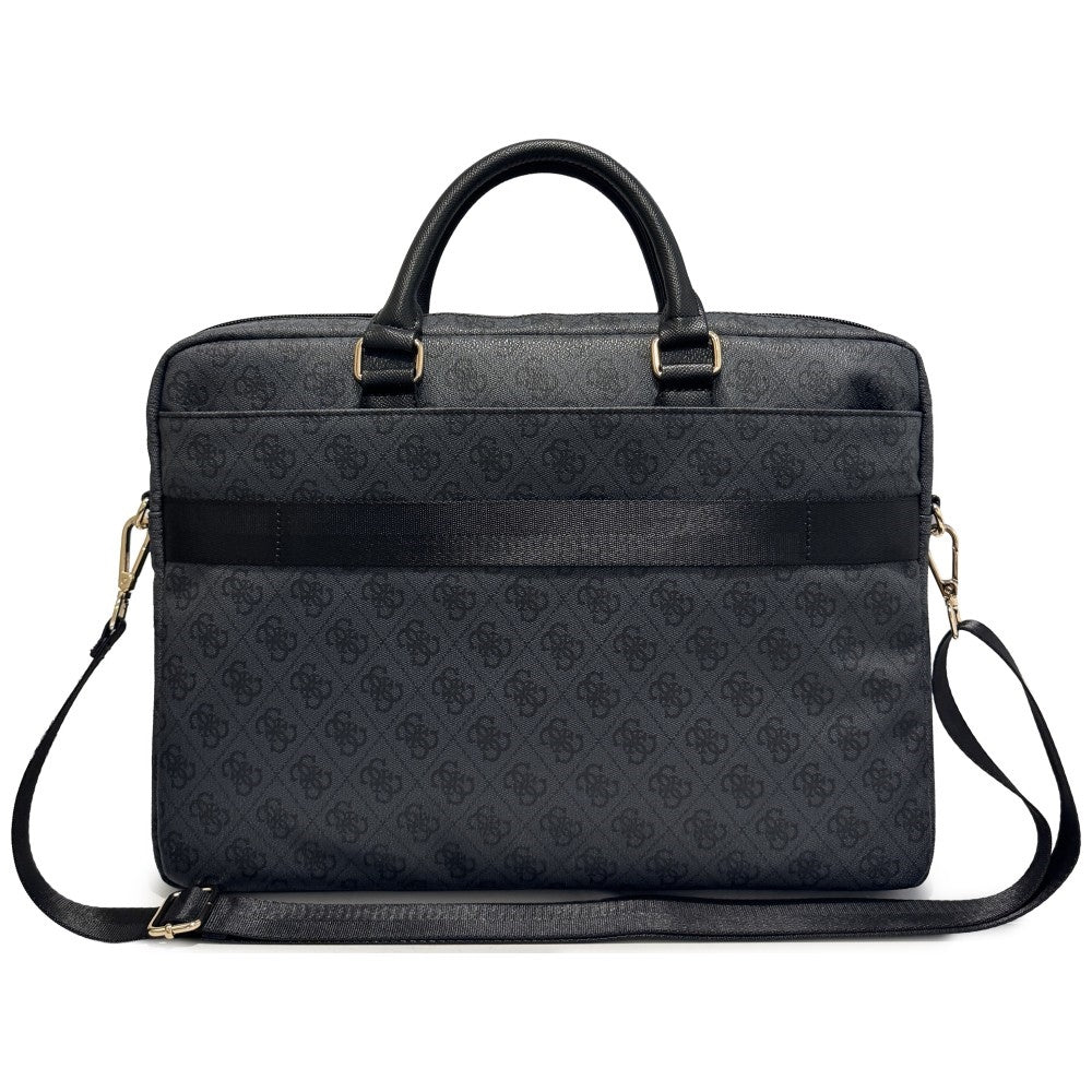 Geanta Guess 4G Round Classic Logo pentru Laptop 16inch, Neagra