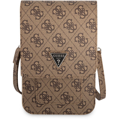 Geanta Universala pentru Telefon, Guess, 4G Triangle Logo, Maro