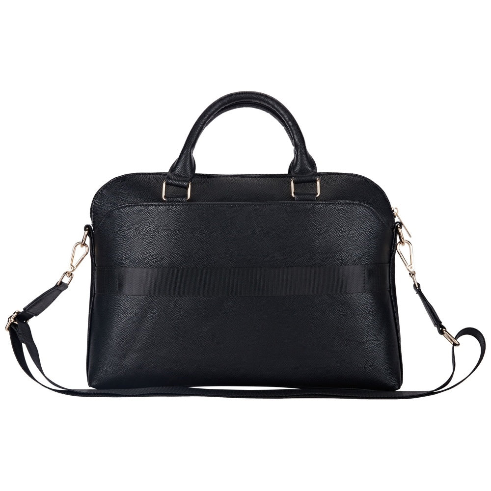 Geanta Guess Grained Triangle Logo pentru Laptop 15inch, Neagra