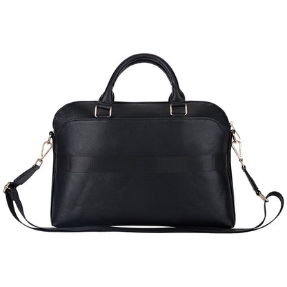 Geanta Guess Grained Triangle Logo pentru Laptop 15inch, Neagra