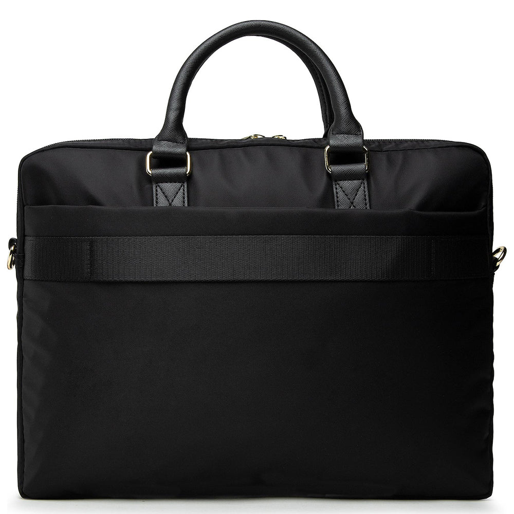 Geanta Guess Triangle Logo pentru Laptop 16inch, Neagra