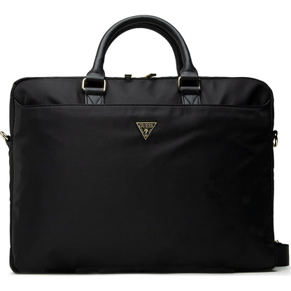 Geanta Guess Triangle Logo pentru Laptop 16inch, Neagra