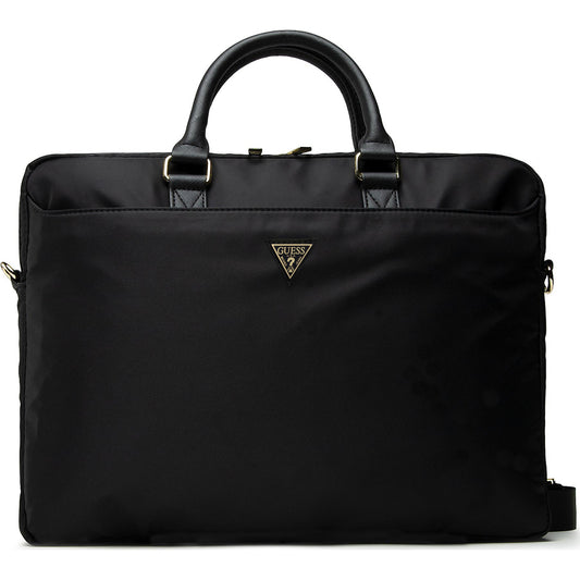 Geanta Guess Triangle Logo pentru Laptop 16inch, Neagra