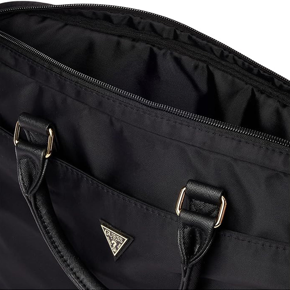 Geanta Guess Triangle Logo pentru Laptop 16inch, Neagra