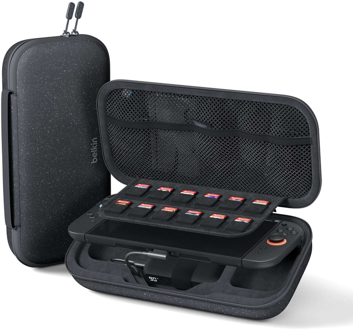 Geanta Protectie Belkin Charging pentru Consola Nintendo Switch 2 / Switch / Switch OLED, Gri ENA001hqCH-V2