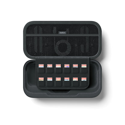 Geanta Protectie Belkin Charging pentru Consola Nintendo Switch 2 / Switch / Switch OLED, Gri ENA001hqCH-V2
