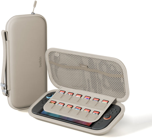 Geanta Protectie Belkin Travel pentru Consola Nintendo Switch 2, Bej ENA002hqSA
