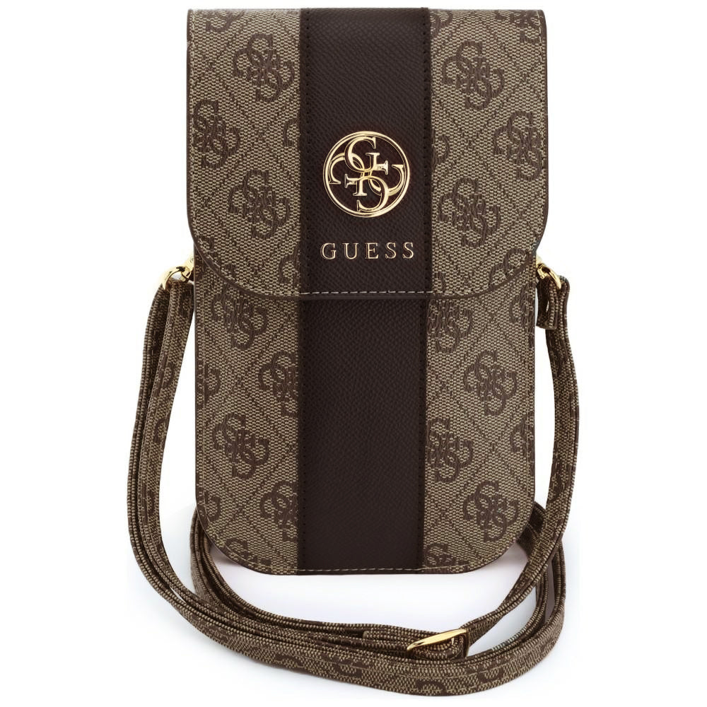 Geanta Universala pentru Telefon, Guess, 4G Classic Logo Stripe, Maro