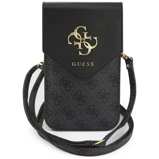 Geanta Universala pentru Telefon, Guess, 4G Grained Classic Logo, Neagra