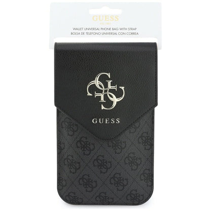 Geanta Universala pentru Telefon, Guess, 4G Grained Classic Logo, Neagra