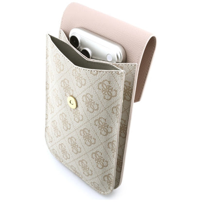 Geanta Universala pentru Telefon, Guess, 4G Grained Classic Logo, Roz