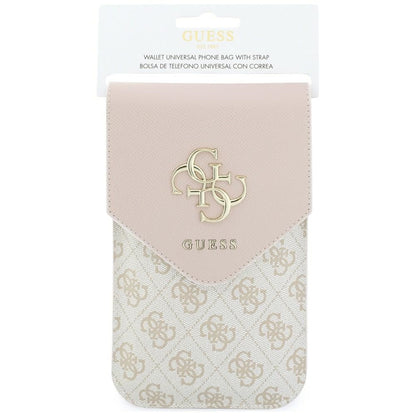 Geanta Universala pentru Telefon, Guess, 4G Grained Classic Logo, Roz