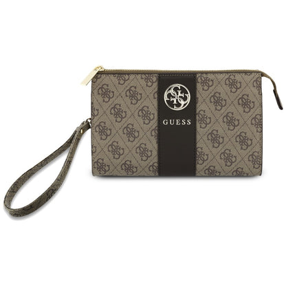 Geanta Universala pentru Telefon, Guess, 4G Round Classic Logo Stripe, Maro
