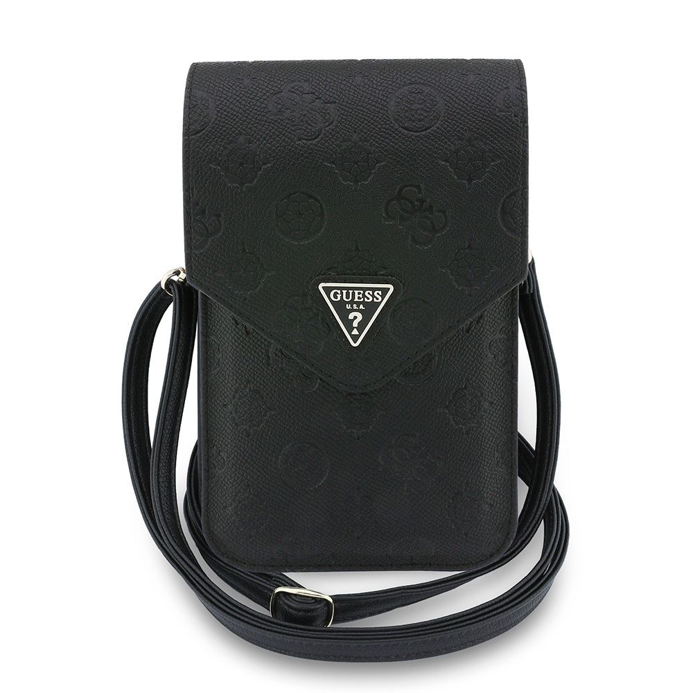 Geanta Universala pentru Telefon, Guess, Grained Peony, Neagra