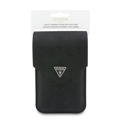 Geanta Universala pentru Telefon, Guess, Grained Peony, Neagra