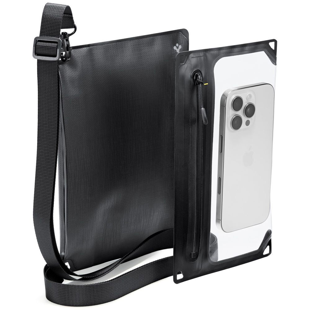 Geanta si Husa Waterproof Universala Spigen Crossbag, Neagra AMP09746