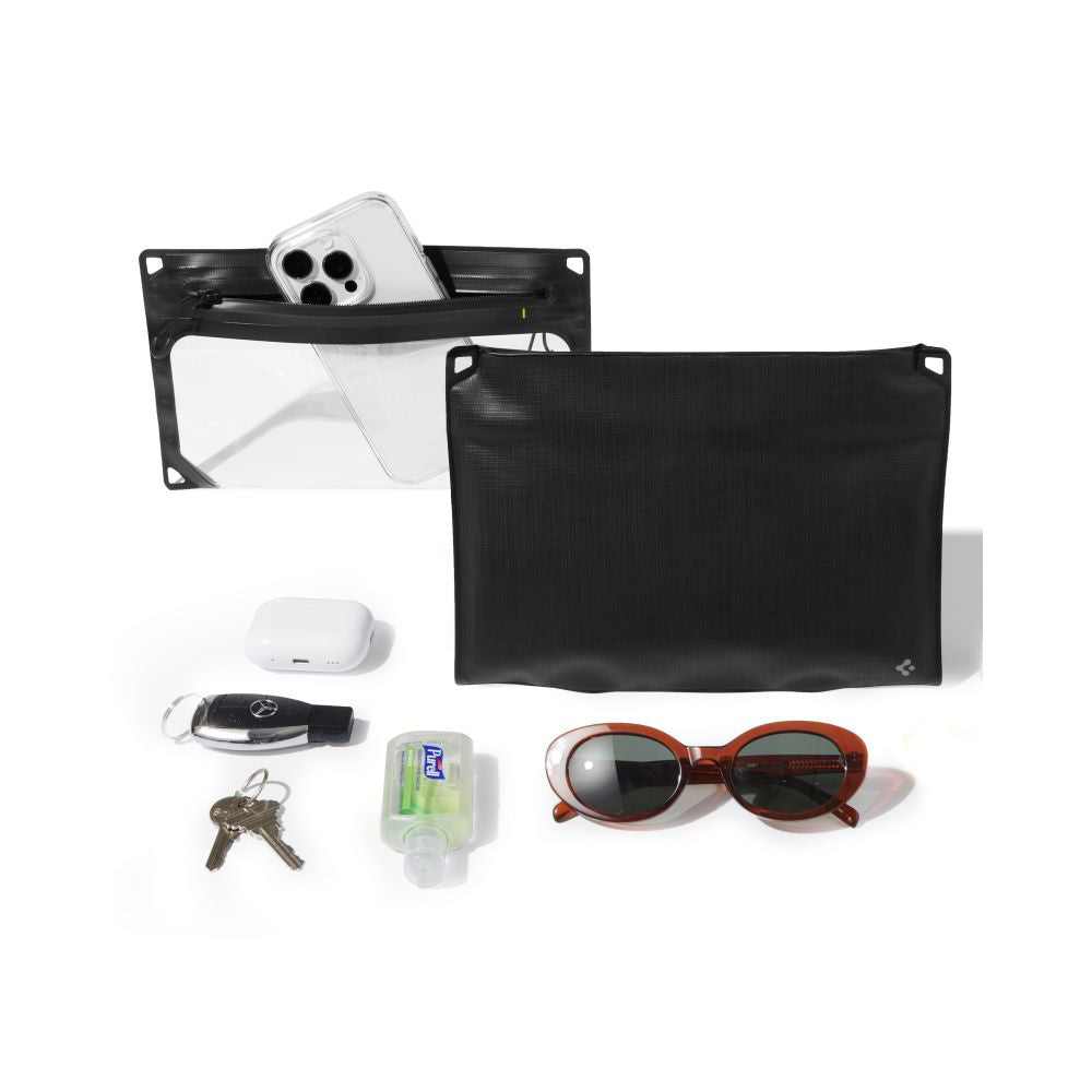 Geanta si Husa Waterproof Universala Spigen Crossbag, Neagra AMP09746