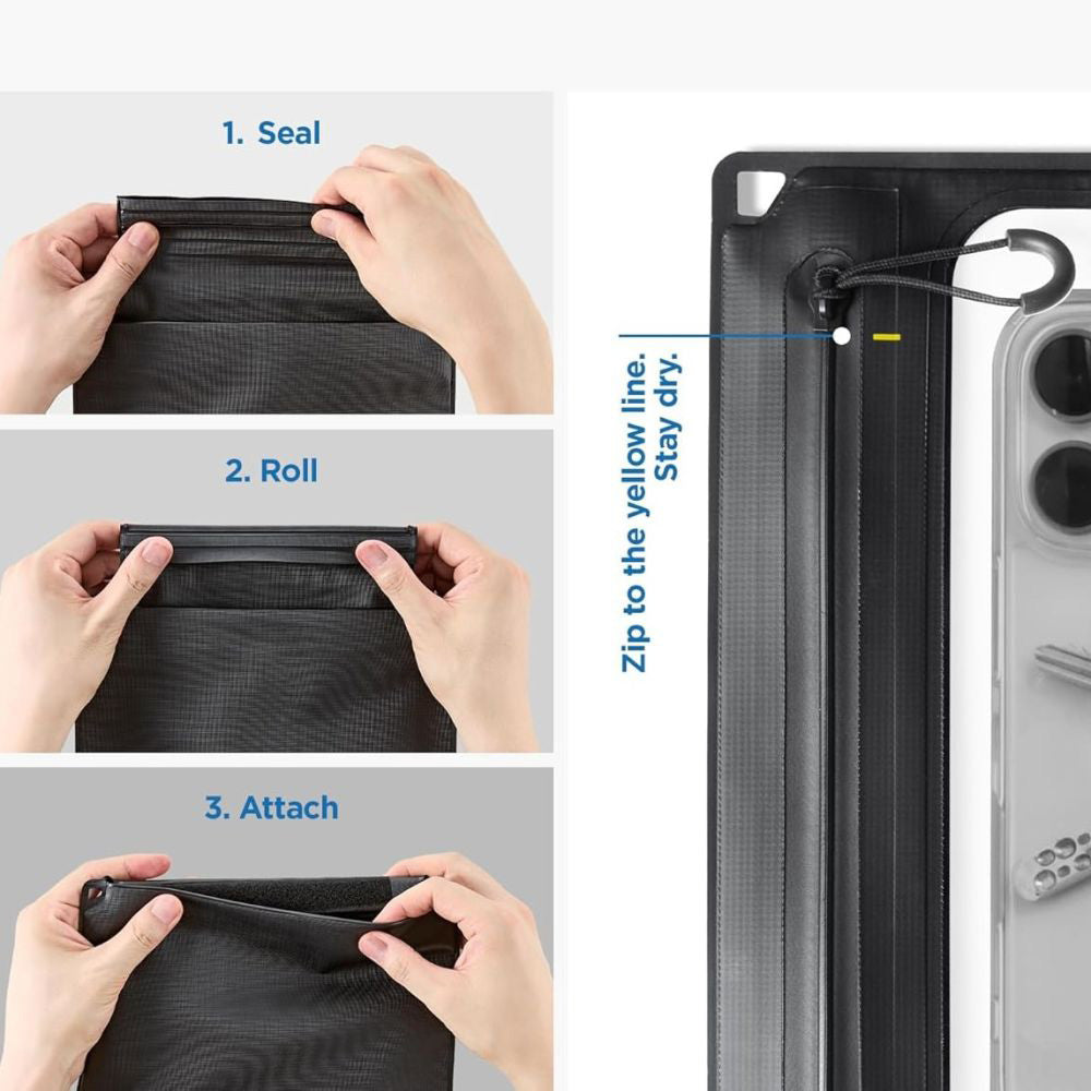Geanta si Husa Waterproof Universala Spigen Crossbag, Neagra AMP09746