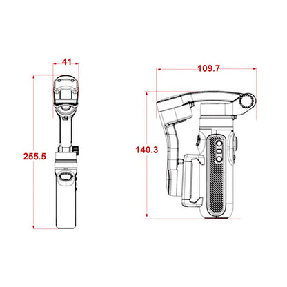 Gimbal Stabilizator Techsuit SK062, Gri