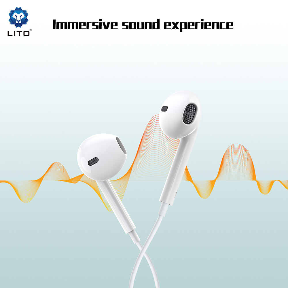 Handsfree 3.5m Lito LF01A, Alb