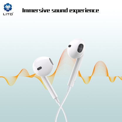 Handsfree 3.5m Lito LF01A, Alb