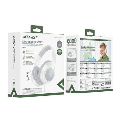 Handsfree 3.5mm Acefast H18 Kids, Gri