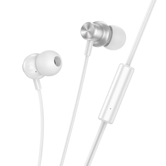 Handsfree 3.5mm HOCO M110, Argintiu
