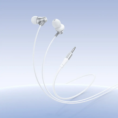 Handsfree 3.5mm HOCO M119, Argintiu