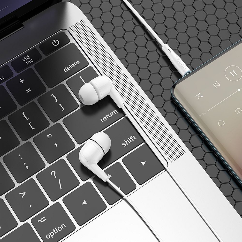 Handsfree 3.5mm HOCO M97, Alb