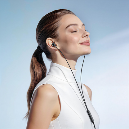 Handsfree 3.5mm / USB-C HOCO M119A, Negru