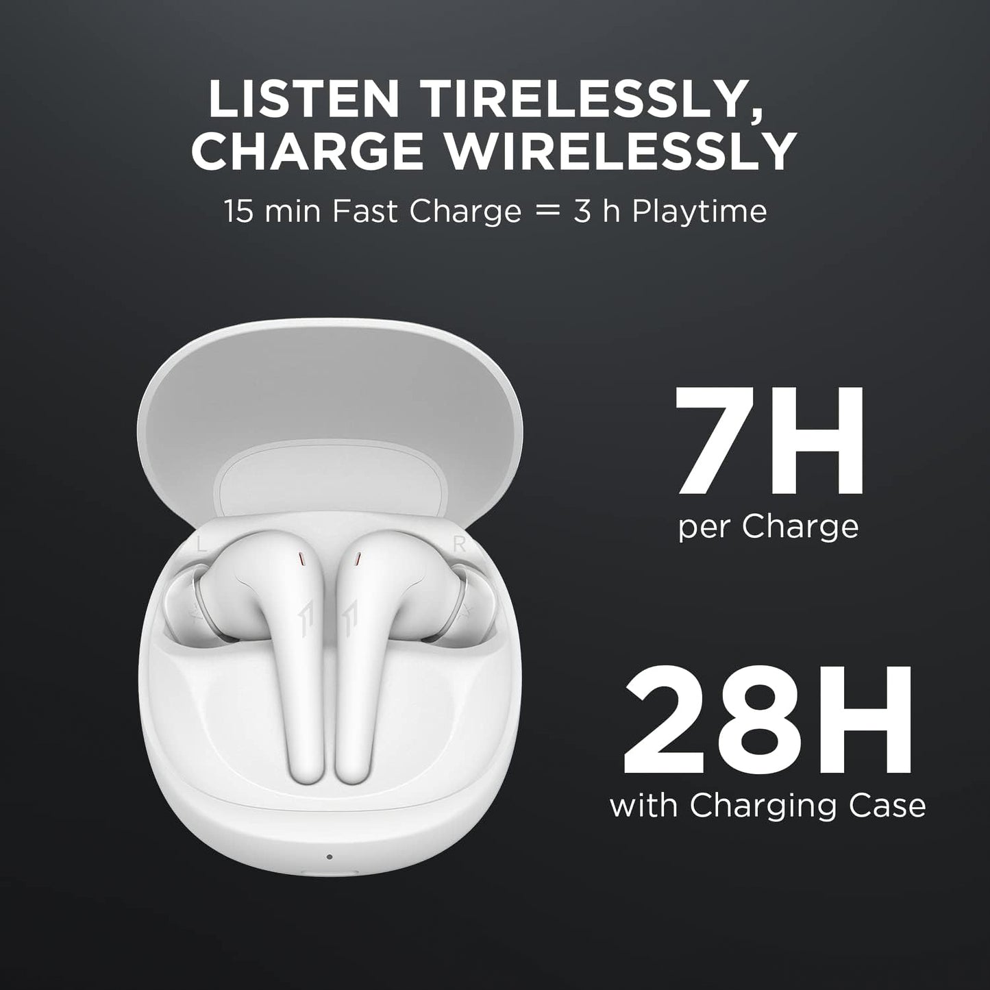 Handsfree Bluetooth 1More Aero ES903, TWS, ANC, Alb