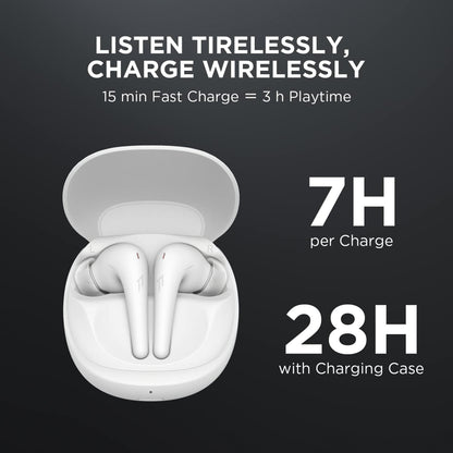 Handsfree Bluetooth 1More Aero ES903, TWS, ANC, Alb