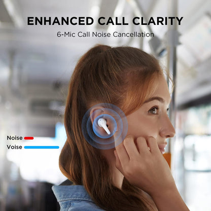 Handsfree Bluetooth 1More Aero ES903, TWS, ANC, Alb