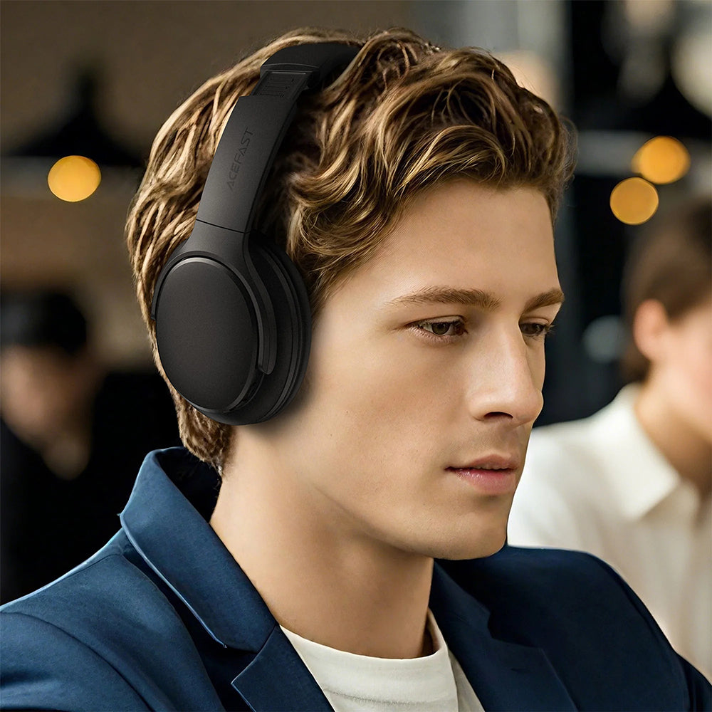 Handsfree Bluetooth Acefast H10, A2DP, Negru