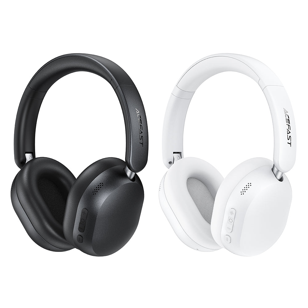 Handsfree Bluetooth Acefast H12, A2DP, ANC, Alb