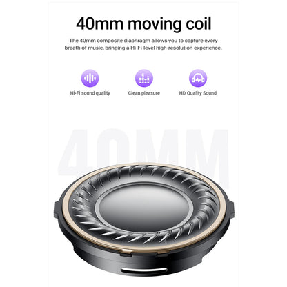 Handsfree Bluetooth Acefast H8, A2DP, ANC, Argintiu