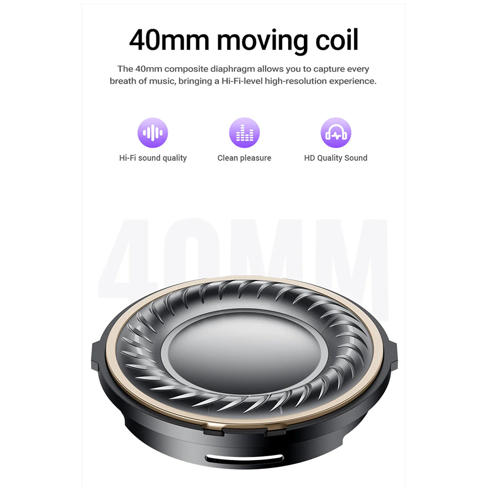 Handsfree Bluetooth Acefast H8, A2DP, ANC, Argintiu