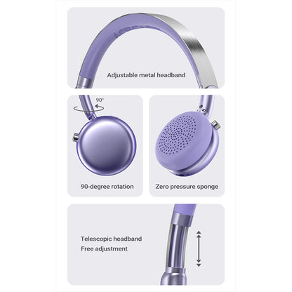 Handsfree Bluetooth Acefast H8, A2DP, ANC, Auriu