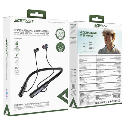 Handsfree Bluetooth Acefast N5, A2DP, Negru